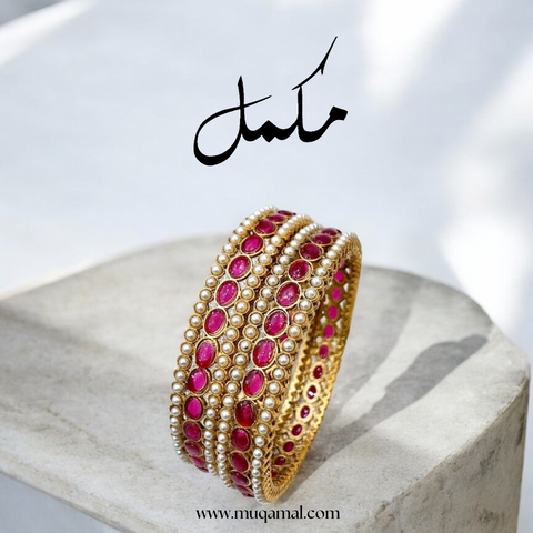 Crimson Majestic Bangles