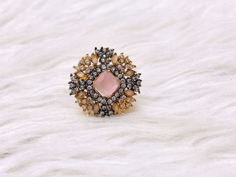 Verdant jewel Adjustable Ring