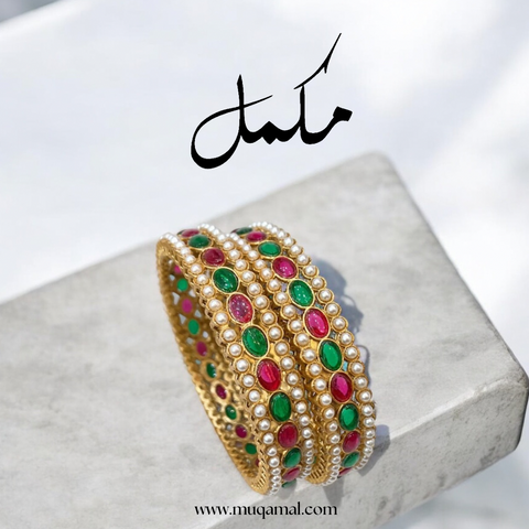 Crimson Majestic Bangles