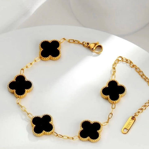 Black Clover Bracelet (Double sided)