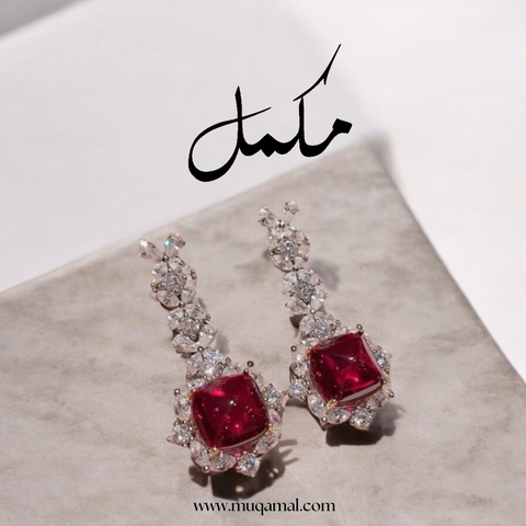 Tear Square Drop Earrings