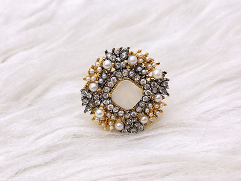 Verdant jewel Adjustable Ring