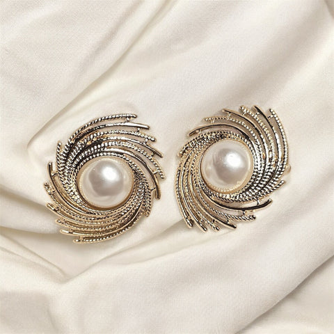 MONET Pearl Swirl Earrings