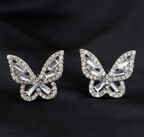 YQG Butterfly Stud Tops Pair