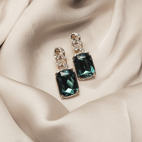 Green ONYX Portrait Earring